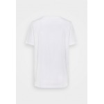 Kobiety T SHIRT TOP | DKNY FOUNDATION LOGO TEE - T-shirt z nadrukiem - white/biały - EM99940