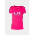 Kobiety T SHIRT TOP | EA7 Emporio Armani T-shirt z nadrukiem - pink/różowy - TA35374