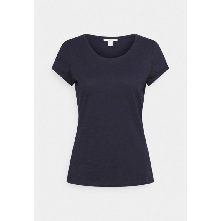 Kobiety T SHIRT TOP | edc by Esprit ROUND NECK - T-shirt basic - navy/granatowy - VX43381