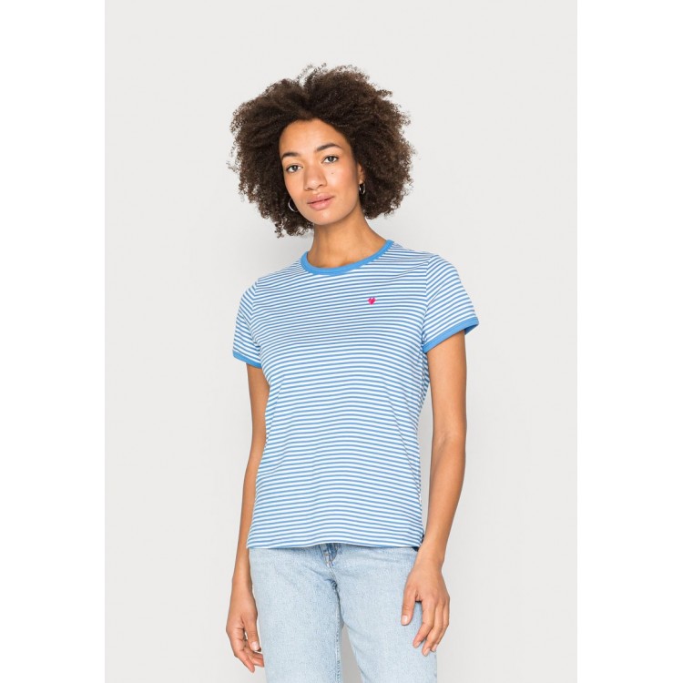 Kobiety T SHIRT TOP | edc by Esprit T-shirt z nadrukiem - blue/niebieski - JB36075