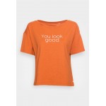 Kobiety T SHIRT TOP | edc by Esprit T-shirt z nadrukiem - toffee/brązowy - LT02552