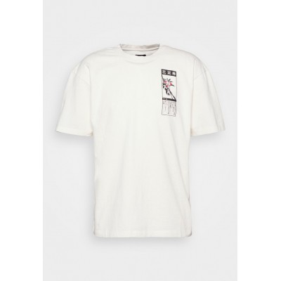Kobiety T_SHIRT_TOP | Edwin HANADOROBO CHEST UNISEX - T-shirt z nadrukiem - whisper white/biały - HS57152