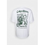Kobiety T SHIRT TOP | Edwin TOKYO ROSES - T-shirt z nadrukiem - white/biały - JX30384