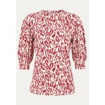 Kobiety T SHIRT TOP | Eksept by Shoeby RIB JERSEY TEE - T-shirt z nadrukiem - red/czerwony - EG10086