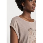 Kobiety T SHIRT TOP | Esprit Collection T-shirt z nadrukiem - light taupe/jasnobrązowy - BN09741