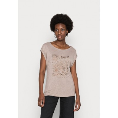 Kobiety T_SHIRT_TOP | Esprit Collection T-shirt z nadrukiem - light taupe/jasnobrązowy - BN09741