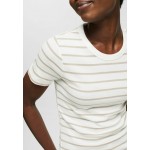 Kobiety T SHIRT TOP | Esprit MIT STREIFEN - T-shirt z nadrukiem - off white/mleczny - IJ64644