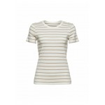 Kobiety T SHIRT TOP | Esprit MIT STREIFEN - T-shirt z nadrukiem - off white/mleczny - IJ64644