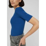 Kobiety T SHIRT TOP | Esprit T-shirt basic - bright blue/niebieski - PB42192