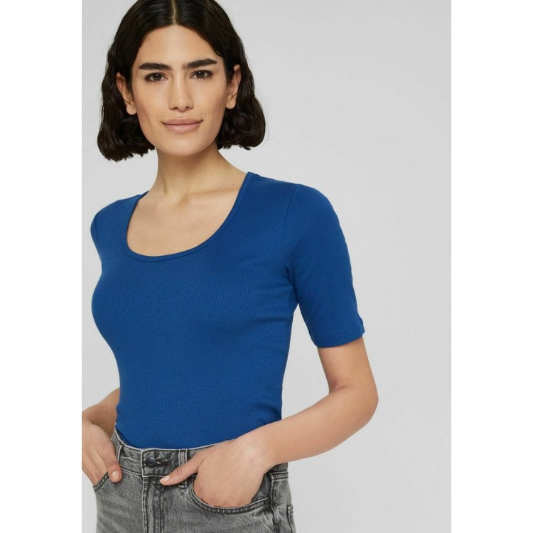 Kobiety T SHIRT TOP | Esprit T-shirt basic - bright blue/niebieski - PB42192