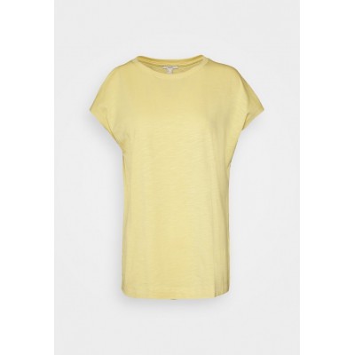 Kobiety T_SHIRT_TOP | Esprit T-shirt basic - dusty yellow/żółty - NG81490