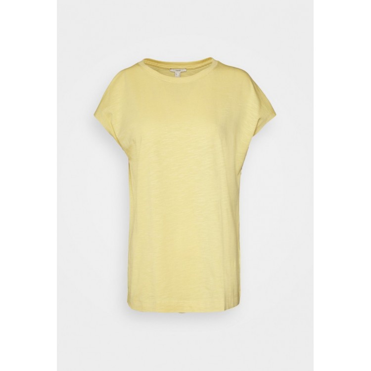 Kobiety T SHIRT TOP | Esprit T-shirt basic - dusty yellow/żółty - NG81490