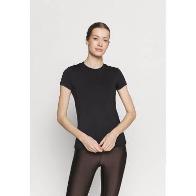 Kobiety T_SHIRT_TOP | Even&Odd active T-shirt basic - black/czarny - UM10437