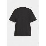 Kobiety T SHIRT TOP | Even&Odd Curvy T-shirt z nadrukiem - black/czarny - CY13673
