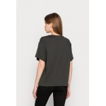 Kobiety T SHIRT TOP | Even&Odd T-shirt z nadrukiem - anthracite/antracytowy - XS36317