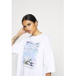 Kobiety T SHIRT TOP | Even&Odd T-shirt z nadrukiem - white/biały - EC86263