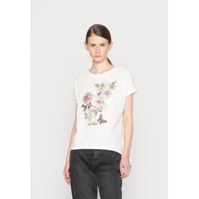 Kobiety T_SHIRT_TOP | Even&Odd T-shirt z nadrukiem - white/biały - MD96311