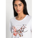 Kobiety T SHIRT TOP | Even&Odd T-shirt z nadrukiem - white/biały - PR90137
