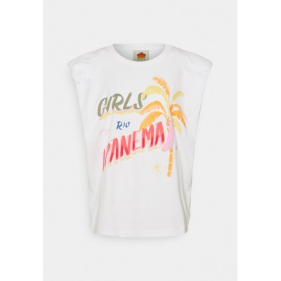 Kobiety T_SHIRT_TOP | Farm Rio GIRLS RIO IPANEMA GRAPHIC - T-shirt z nadrukiem - off-white/mleczny - YO17139