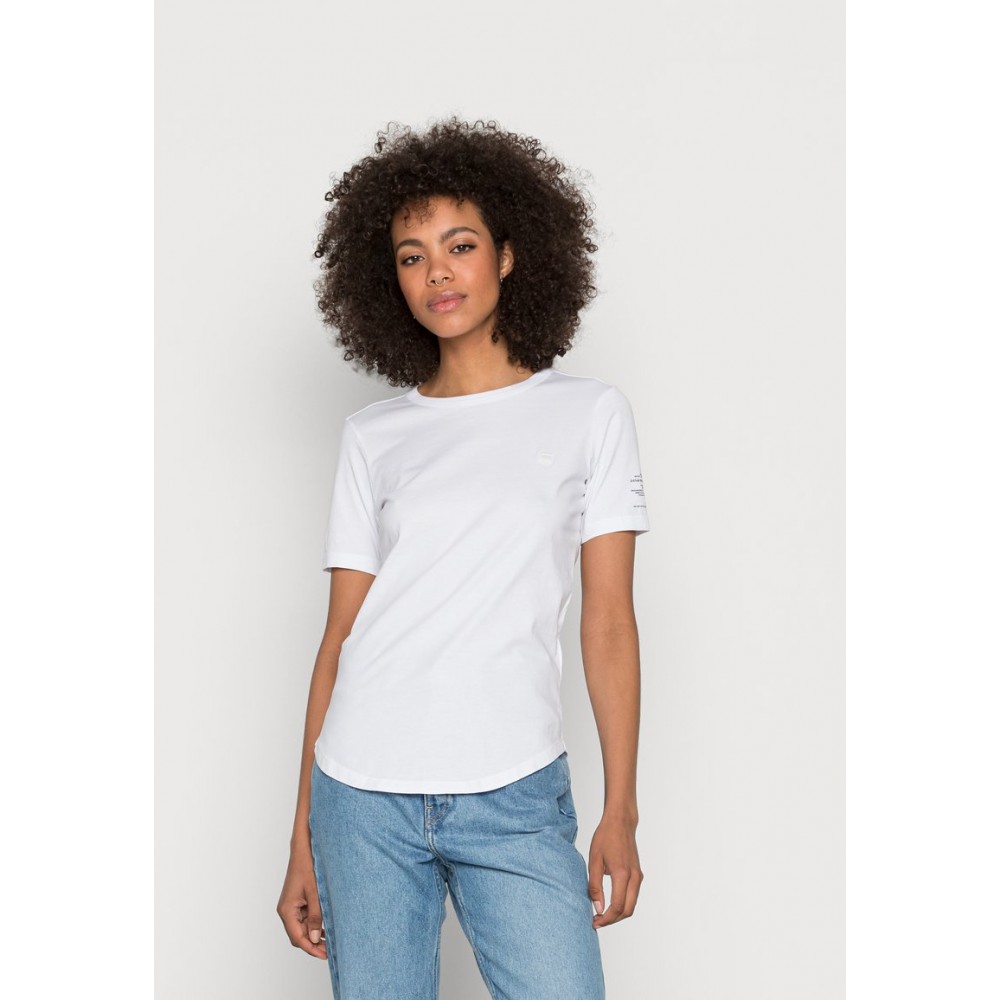Kobiety T SHIRT TOP | G-Star MYSID OPTIC SLIM - T-shirt basic - white/biały - ZM19182