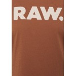 Kobiety T SHIRT TOP | G-Star RAW. SLIM R T WMN - T-shirt z nadrukiem - raw hide/brązowy - RJ11728
