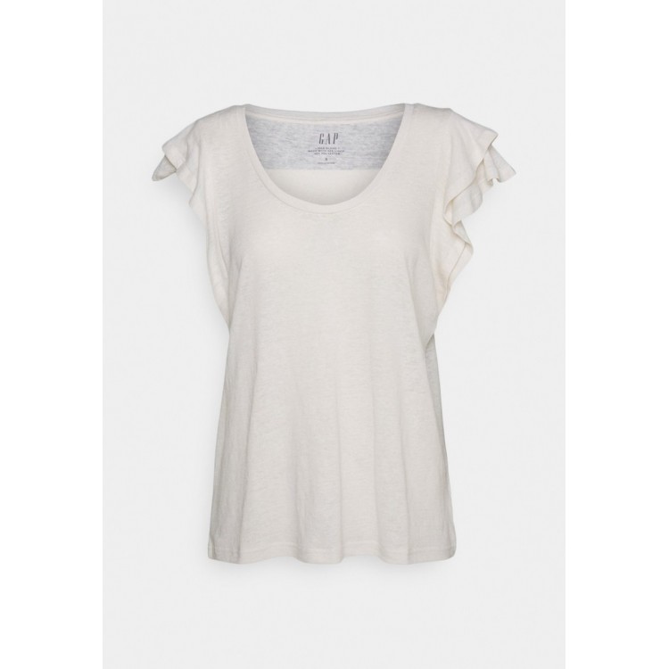 Kobiety T SHIRT TOP | GAP FLUTTER - T-shirt basic - birch/jasnobrązowy - MX73975