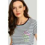 Kobiety T SHIRT TOP | Greenpoint T-shirt z nadrukiem - stripes/biały - PI43832