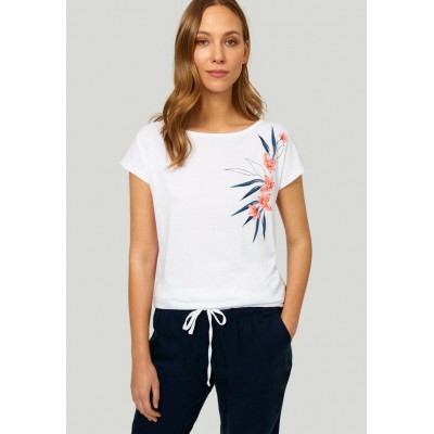 Kobiety T_SHIRT_TOP | Greenpoint Z - T-shirt z nadrukiem - white/biały - FJ80768