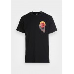 Kobiety T SHIRT TOP | Grimey GLORIFIED TEE UNISEX - T-shirt z nadrukiem - black/czarny - NK90943