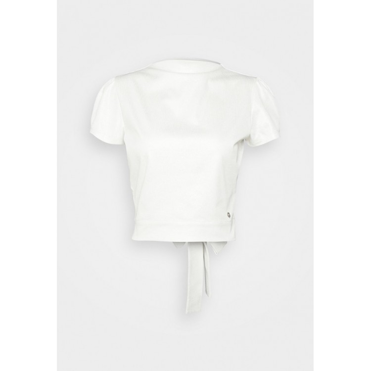 Kobiety T SHIRT TOP | Guess AURA - T-shirt z nadrukiem - cream white/biały - KU57702