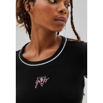 Kobiety T SHIRT TOP | Guess FRONTLOGO - T-shirt z nadrukiem - schwarz/czarny - YX15018