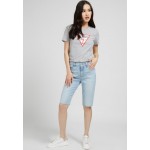 Kobiety T SHIRT TOP | Guess ORIGINAL TEE - T-shirt z nadrukiem - hellgrau/jasnoszary - PY79284