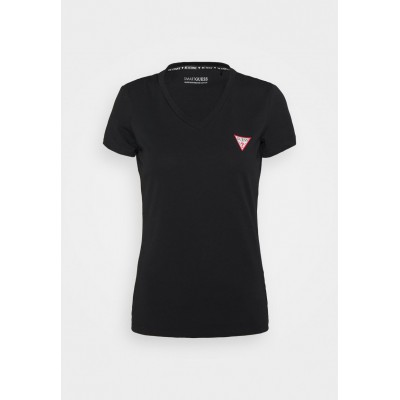 Kobiety T_SHIRT_TOP | Guess TRIANGLE - T-shirt basic - jet black/czarny - MD25089