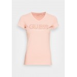 Kobiety T SHIRT TOP | Guess TRINE - T-shirt z nadrukiem - rose bliss/jasnoróżowy - EQ19262