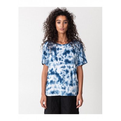 Kobiety T_SHIRT_TOP | Indiska T-shirt z nadrukiem - blue/niebieski - XZ70271