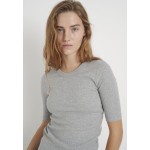 Kobiety T SHIRT TOP | InWear DAGNAIW - T-shirt basic - light grey melange/jasnoszary - AI80600