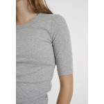 Kobiety T SHIRT TOP | InWear DAGNAIW - T-shirt basic - light grey melange/jasnoszary - AI80600
