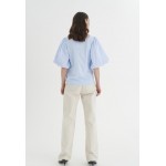 Kobiety T SHIRT TOP | InWear UMEIW - T-shirt basic - bleached blue/niebieski - SG63725