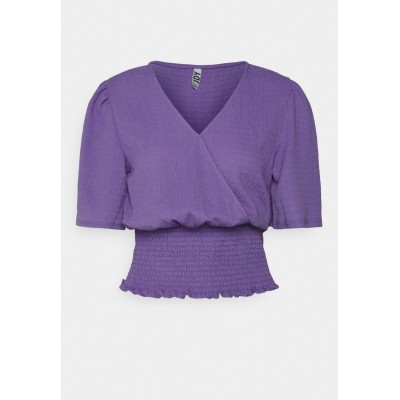 Kobiety T_SHIRT_TOP | JDY JDYINNA WRAP - T-shirt basic - dahlia purple/fioletowy - KY06556