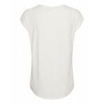 Kobiety T SHIRT TOP | Kaffe BPMALIA - T-shirt z nadrukiem - chalk w.green leafs print/mleczny - IV78518