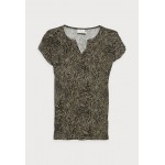 Kobiety T SHIRT TOP | Kaffe EDMONDA BLOUSE - T-shirt z nadrukiem - khaki - ML51396