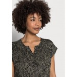Kobiety T SHIRT TOP | Kaffe EDMONDA BLOUSE - T-shirt z nadrukiem - khaki - ML51396