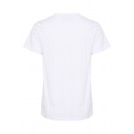 Kobiety T SHIRT TOP | Kaffe KALALLY - T-shirt z nadrukiem - opt white w girl artwork/biały - UR55270