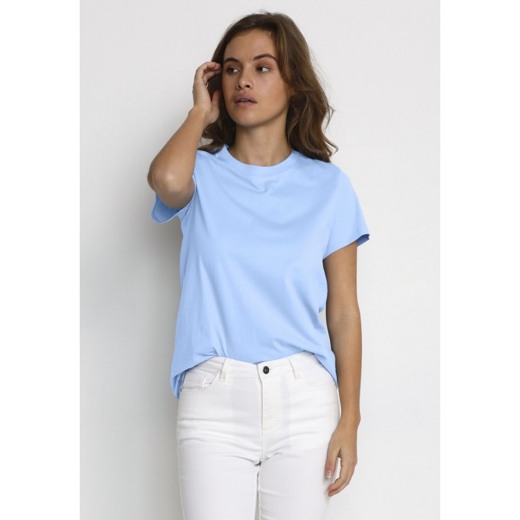 Kobiety T SHIRT TOP | Kaffe KAMARIN - T-shirt basic - vista blue/niebieski - MA59632