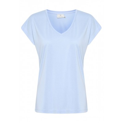 Kobiety T_SHIRT_TOP | Kaffe T-shirt basic - cashmere blue/jasnoniebieski - YB77989