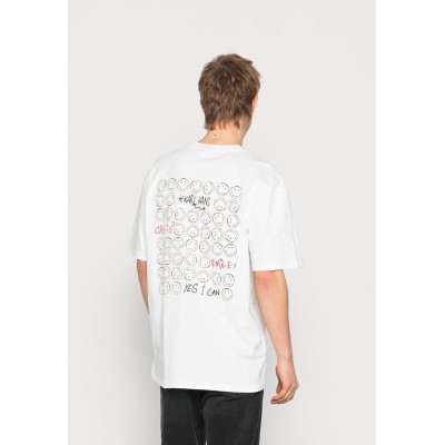 Kobiety T_SHIRT_TOP | Karl Kani SMALL SIGNATURE PRINT TEE UNISEX - T-shirt z nadrukiem - white/biały - XZ21741
