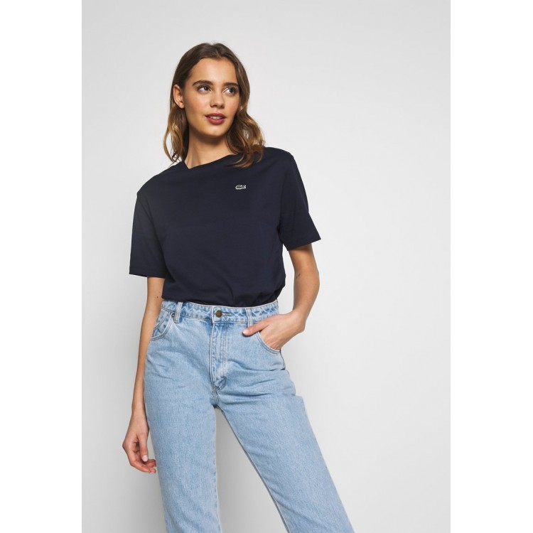 Kobiety T SHIRT TOP | Lacoste T-shirt basic - navy blue/granatowy - XK61957