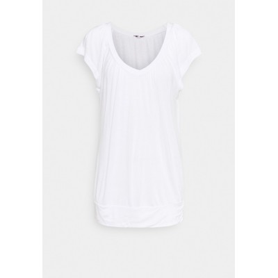 Kobiety T_SHIRT_TOP | LASCANA V AUSSCHNITT - T-shirt basic - weiss/biały - ZC81062