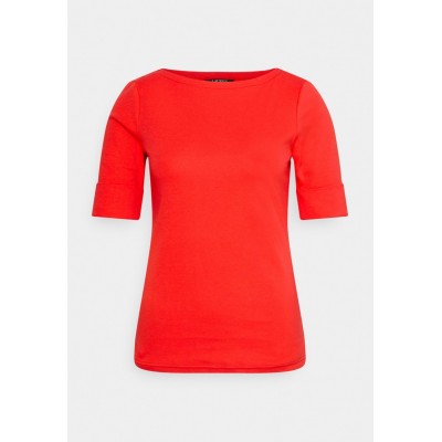 Kobiety T_SHIRT_TOP | Lauren Ralph Lauren JUDY ELBOW SLEEVE - T-shirt basic - tomato/czerwony - PK33466