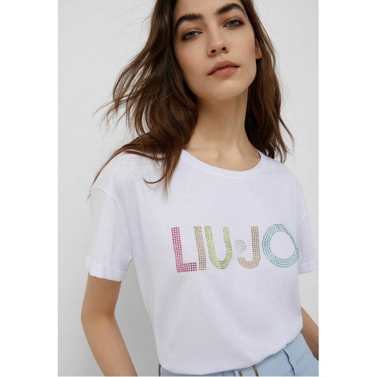 Kobiety T SHIRT TOP | Liu Jo Jeans LOGO - T-shirt z nadrukiem - white/biały - LZ96992